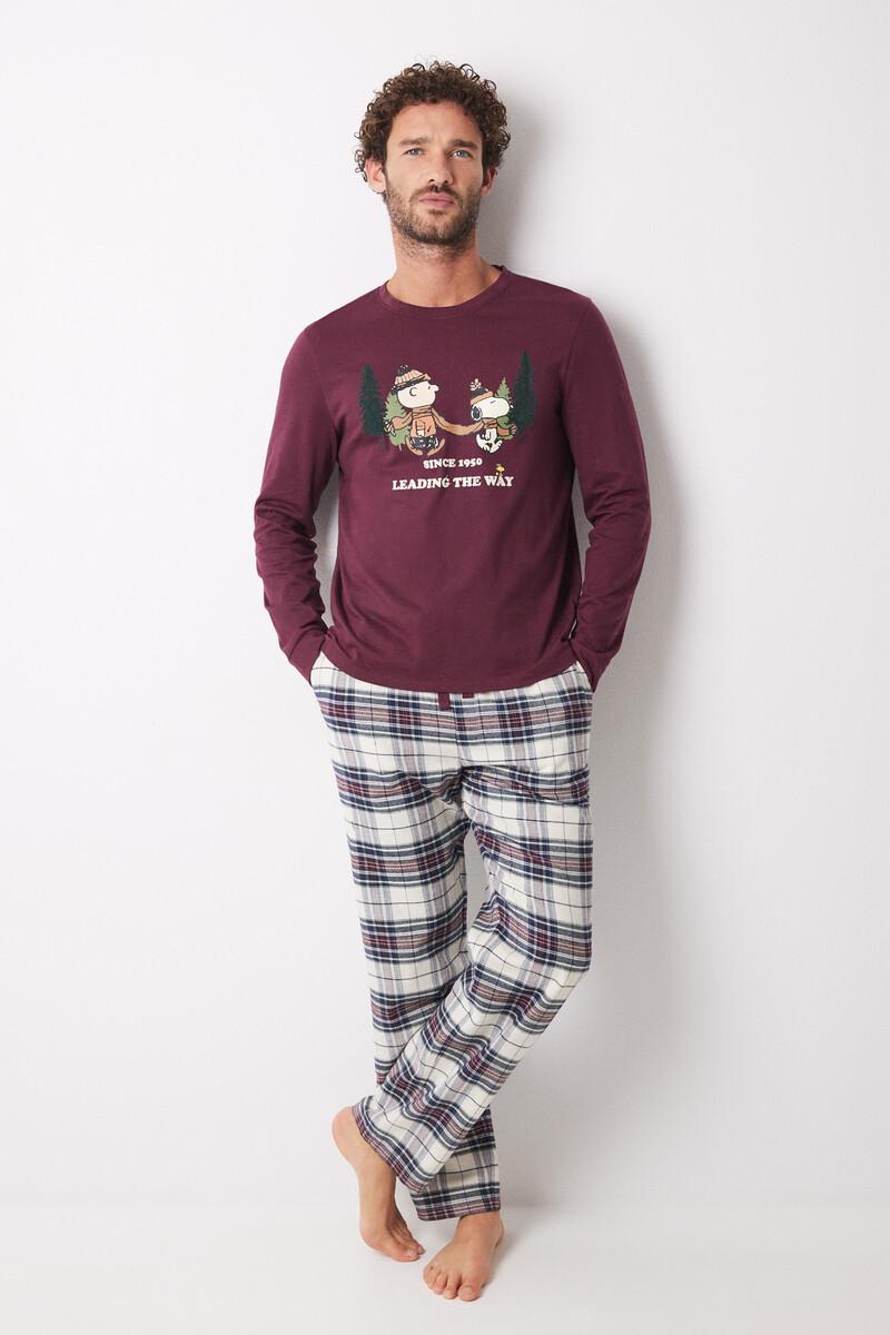 women'secret Pijama largo hombre 100% algodón "Snoopy"