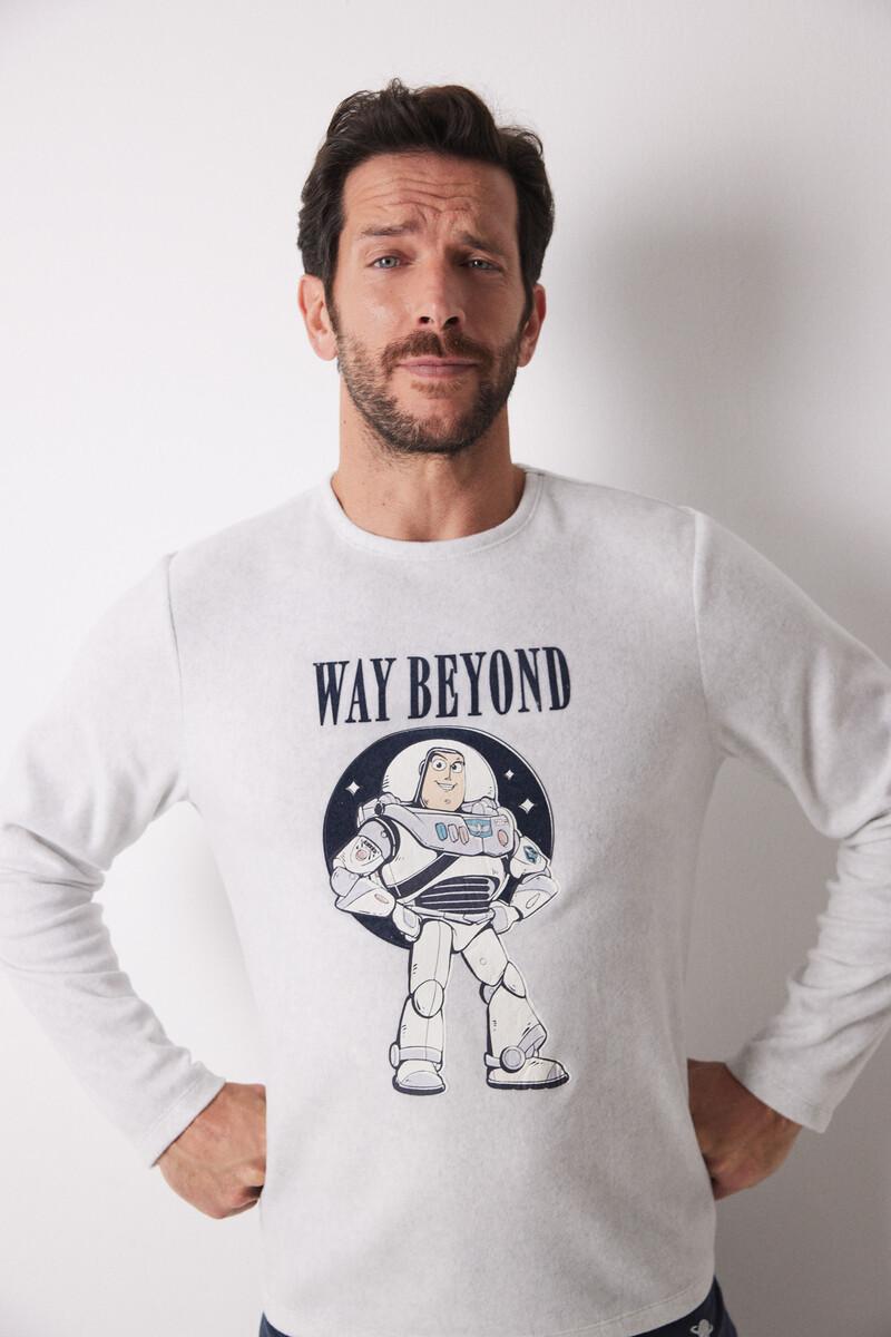 women'secret Pijama largo hombre polar "Buzz Lightyear"