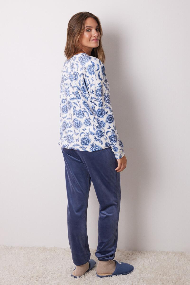 Women'secret Pijama Largo Terciopelo Elástico Suave