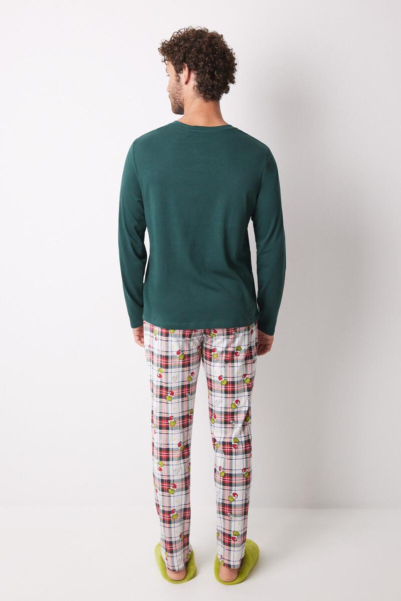 Women'secret Pijama Masculino 100% Algodón Cuadros Grinch