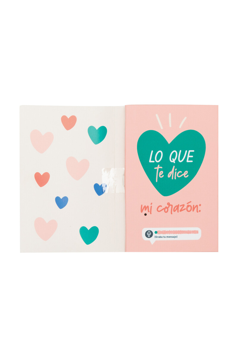 Women'secret Postal Con Grabador De Mensaje Audio - Escucha Con Atención Lo Que Te Dice Mi Corazón