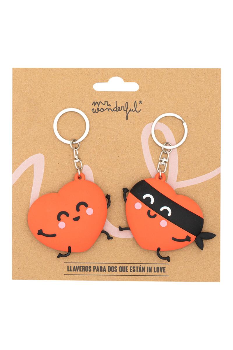women'secret Set de 2 llaveros - Corazón y corazón bandido