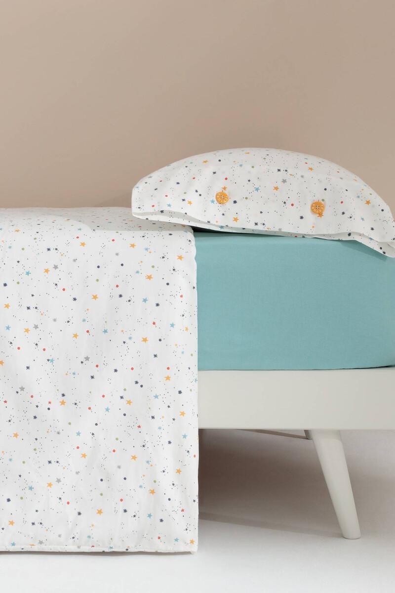 Women'secret Set Funda Nórdica Y Funda De Almohada Niños Algodón Percal Estrellas. Cama 80-90cm