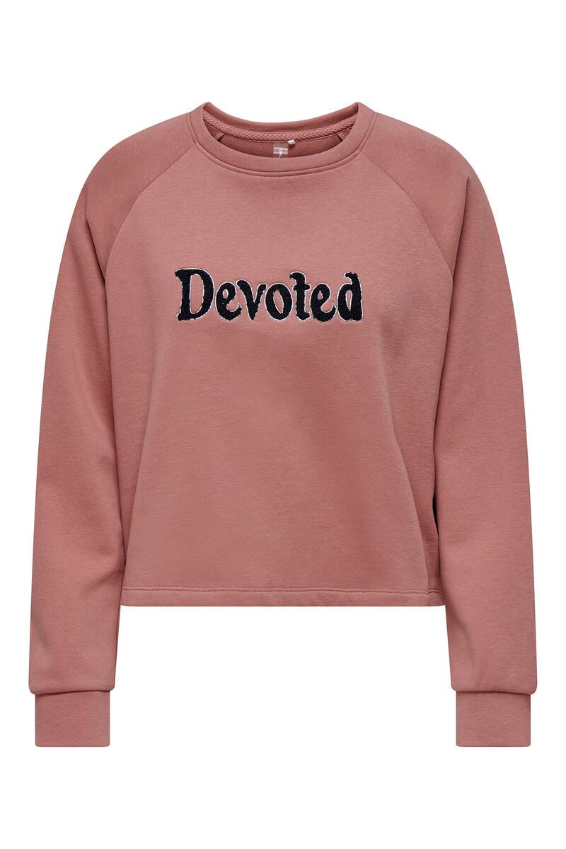 women'secret Sudadera con mangas raglan y print delantero