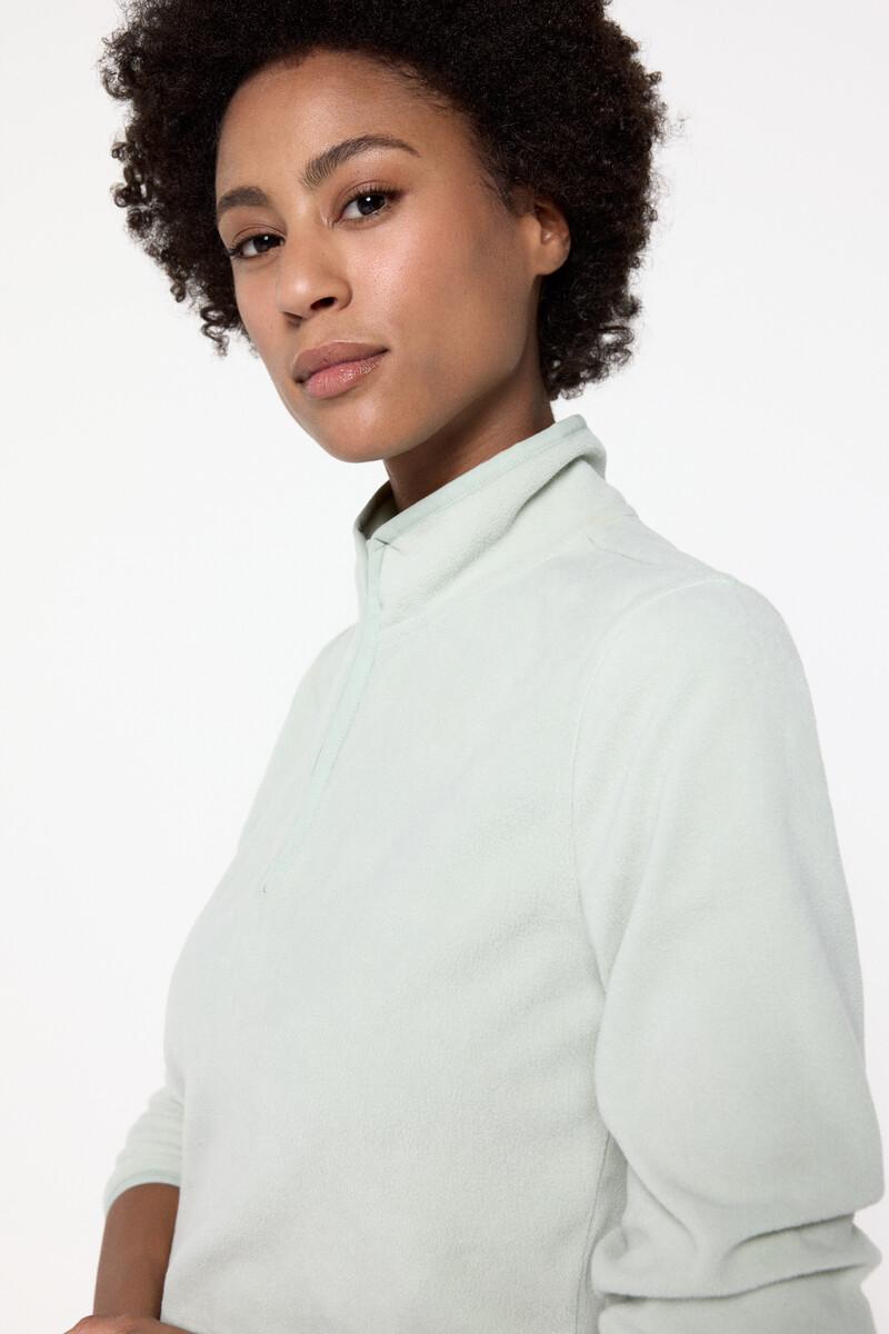 Women'secret Sudadera Corta Con Cuello Con Cremallera