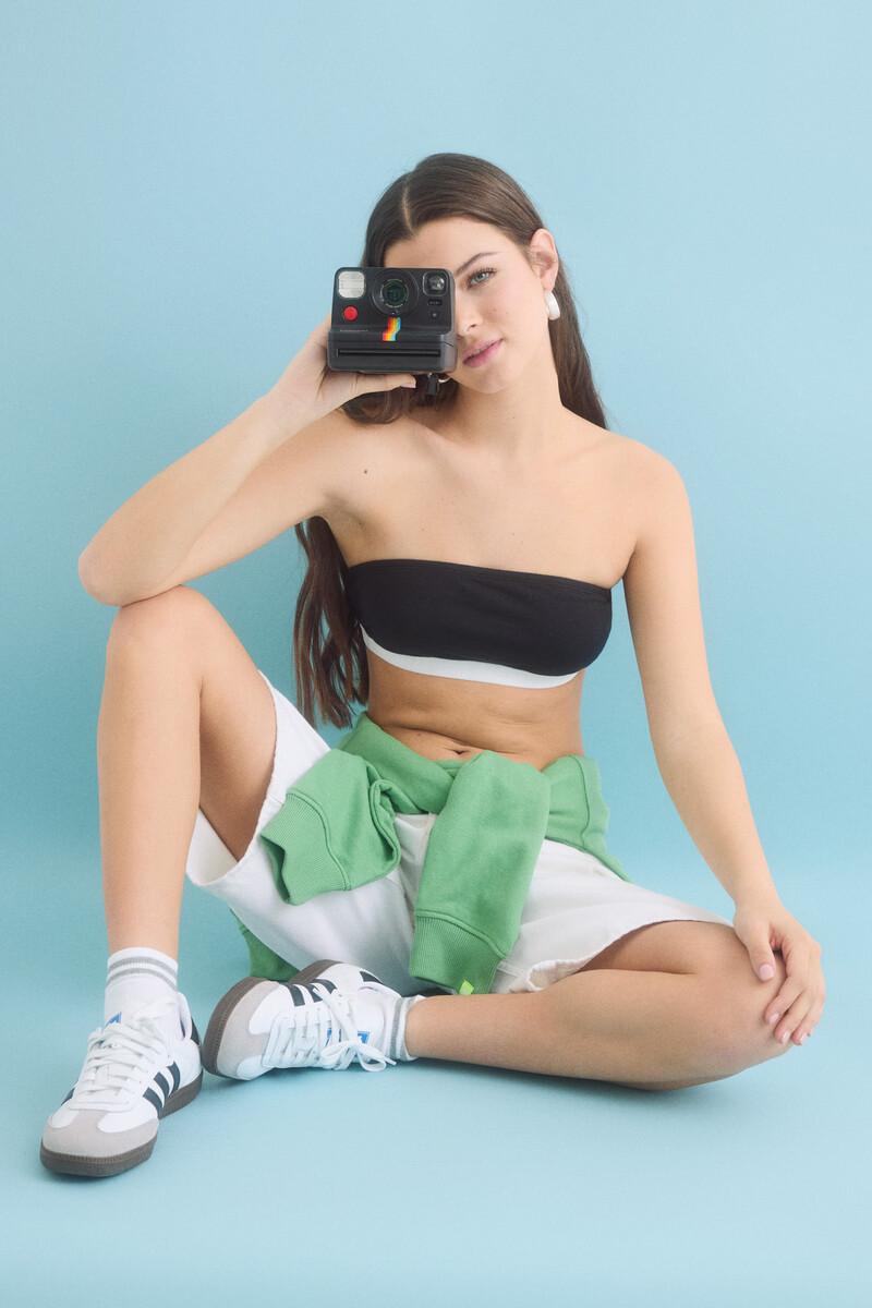 Women'secret Sujetador Bandeau Copas Extraíbles Negro