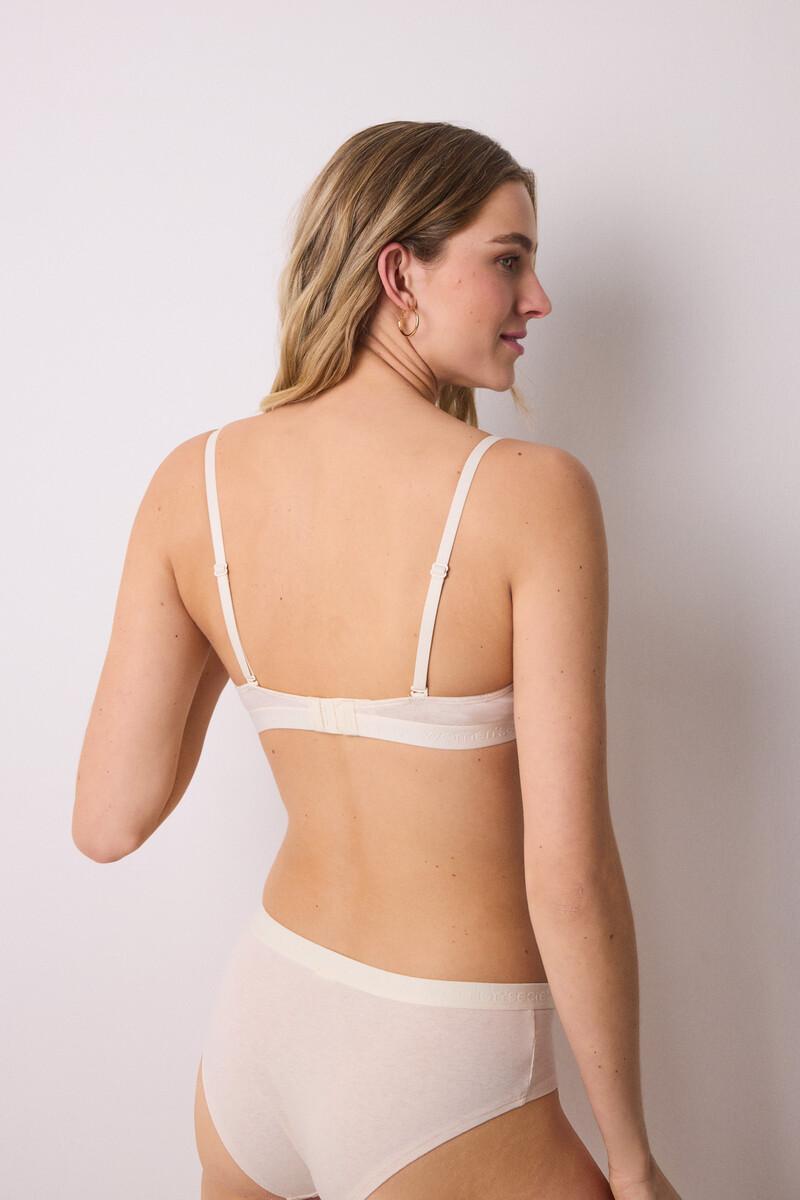 Women'secret Sujetador Clásico BEAUTIFUL Algodón Marfil