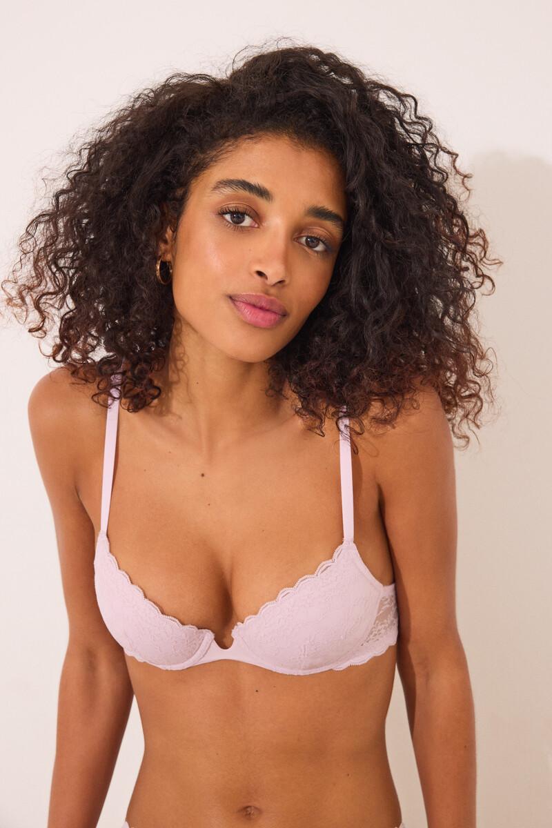 Women'secret Sujetador Clásico BEAUTIFUL Encaje Rosa