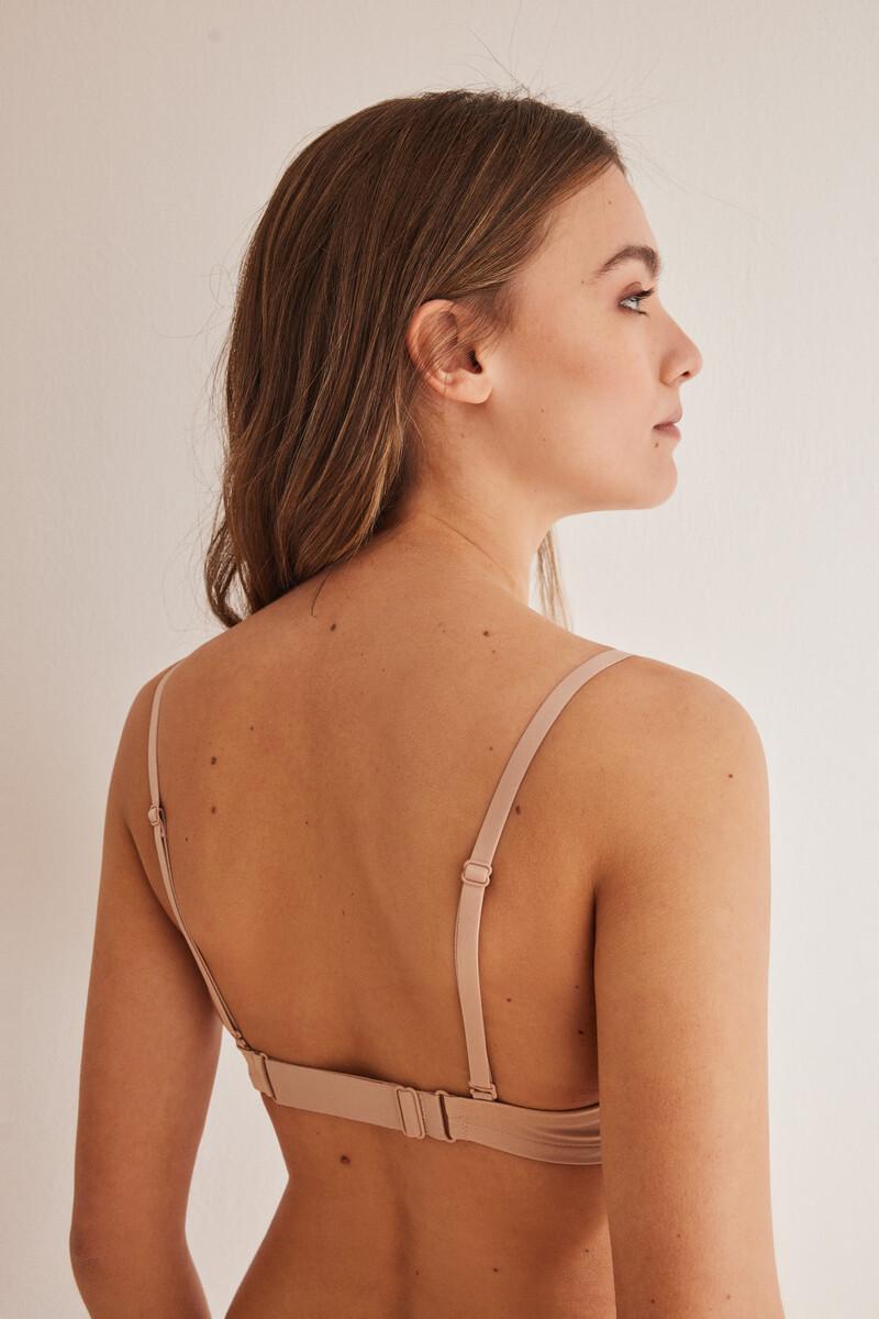 Women'secret Sujetador CLEVER Cierre Delantero Beige