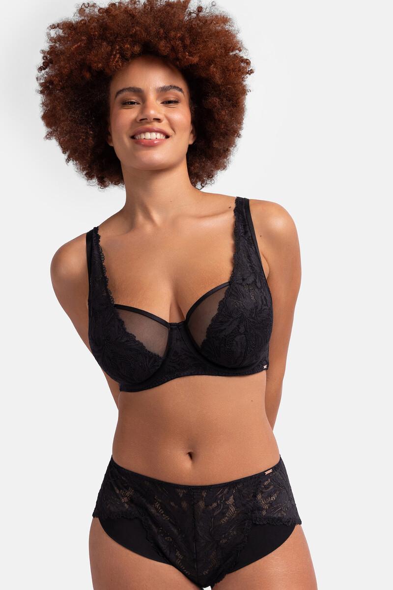 Women'secret Sujetador Con Aro Sin Relleno Encaje Negro