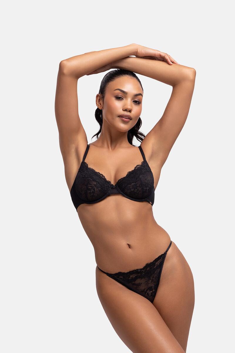 women'secret Sujetador con aro sin relleno encaje negro