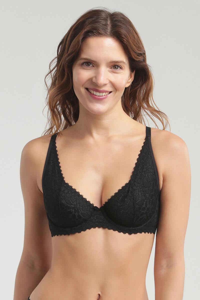 women'secret Sujetador con aros de encaje floral Daily Dentelle