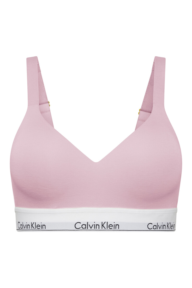 women'secret Sujetador con relleno logo Calvin Klein rosa