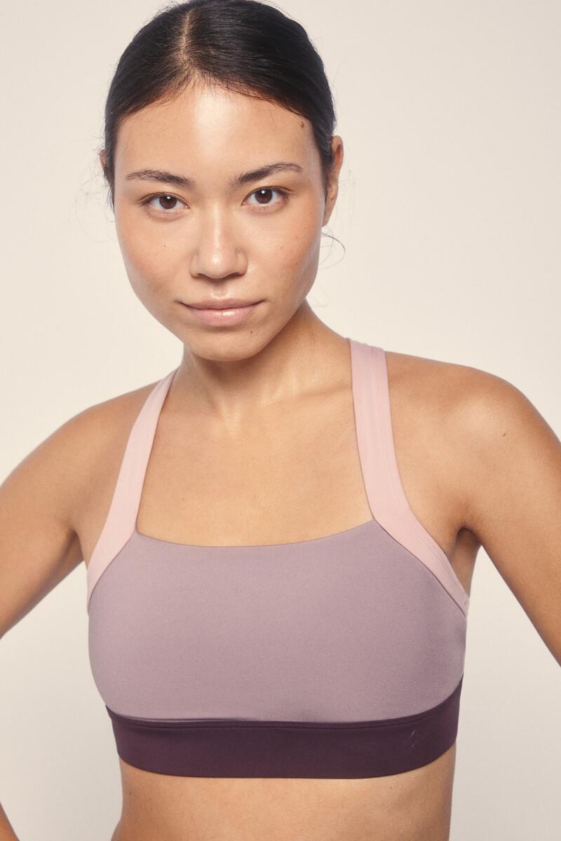 women'secret Sujetador deportivo 4D STRETCH block rosa