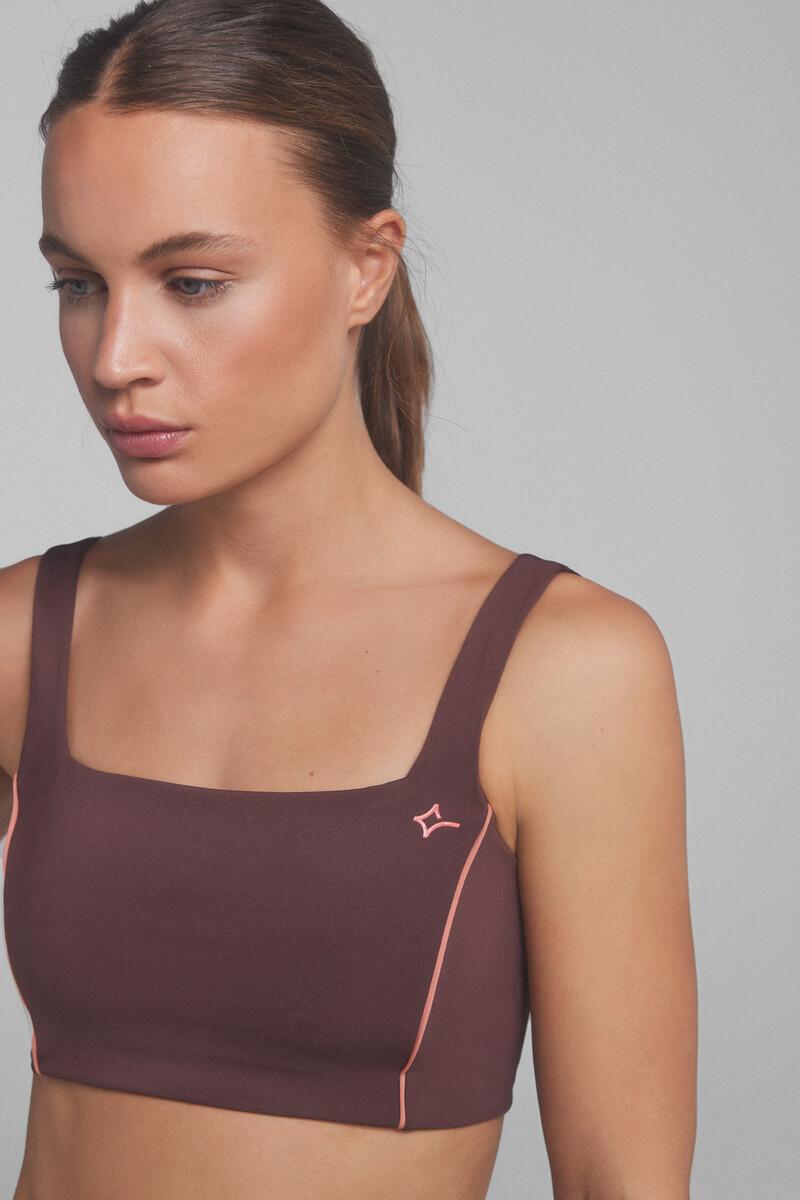 Women'secret Sujetador Deportivo 4D STRETCH Granate