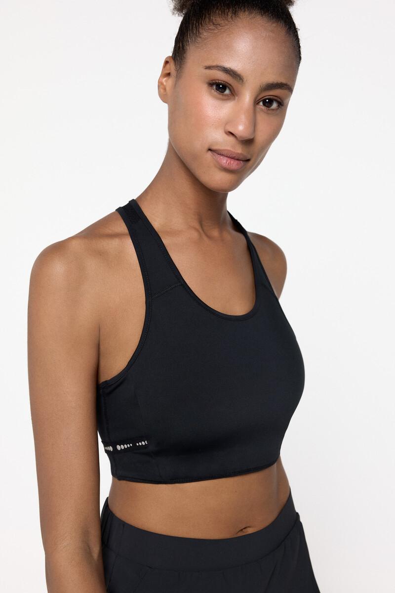 Women'secret Sujetador Deportivo Reversible Negro/estampado