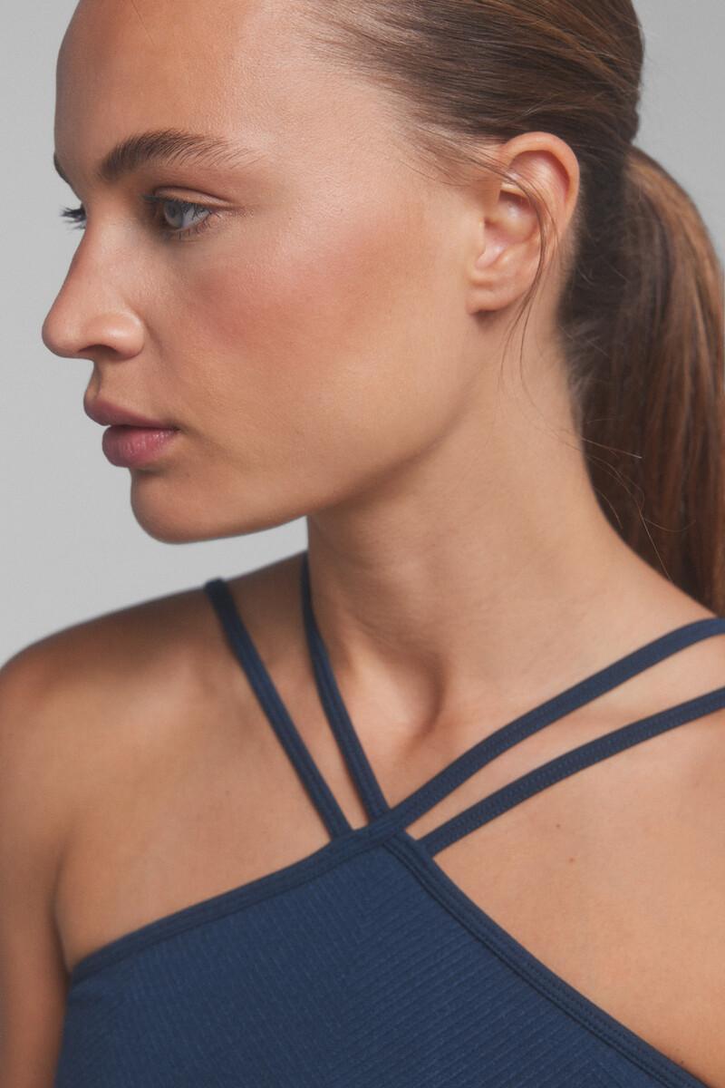 Women'secret Sujetador Deportivo SEAMLESS COMFORT Azul. Special Colab Ffitcoco