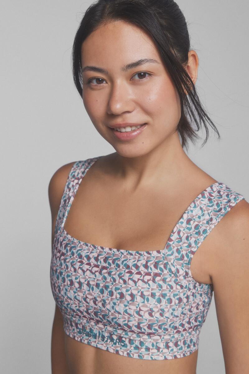 Women'secret Sujetador Deportivo SOFT MOVE Estampado Multicolor