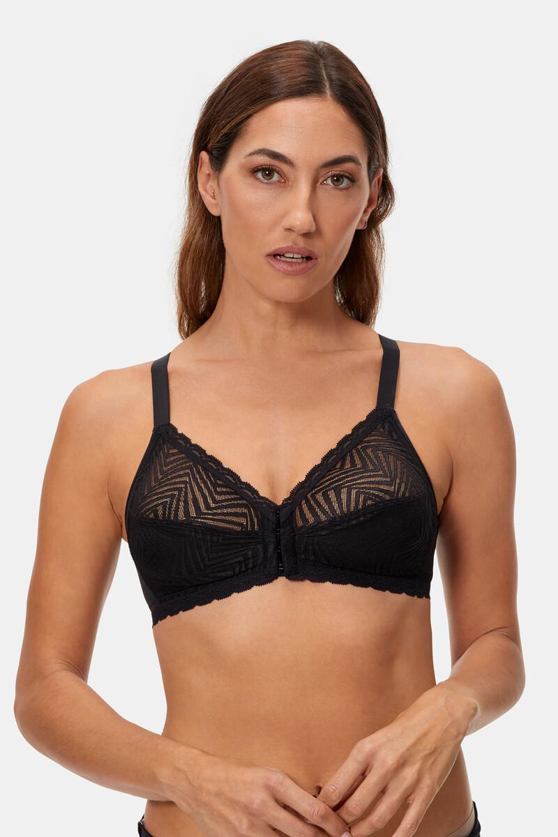 women'secret Sujetador negro postural sin aros cierre delantero