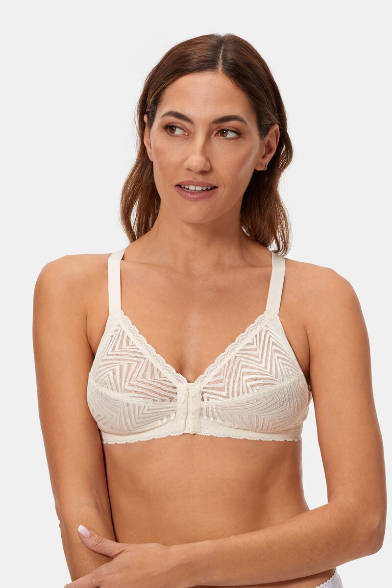 women'secret Sujetador postural blanco sin aros cierre delantero