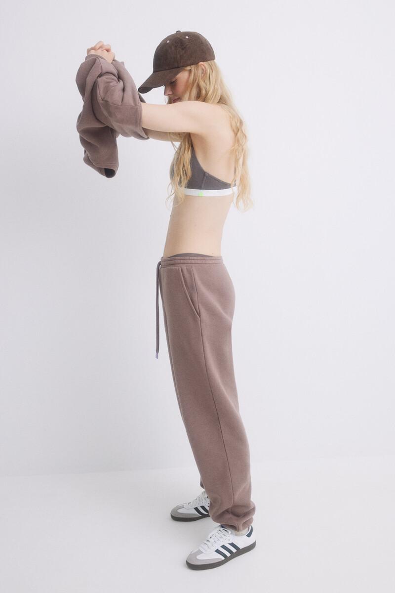 women'secret Sujetador triangular marrón copas fijas