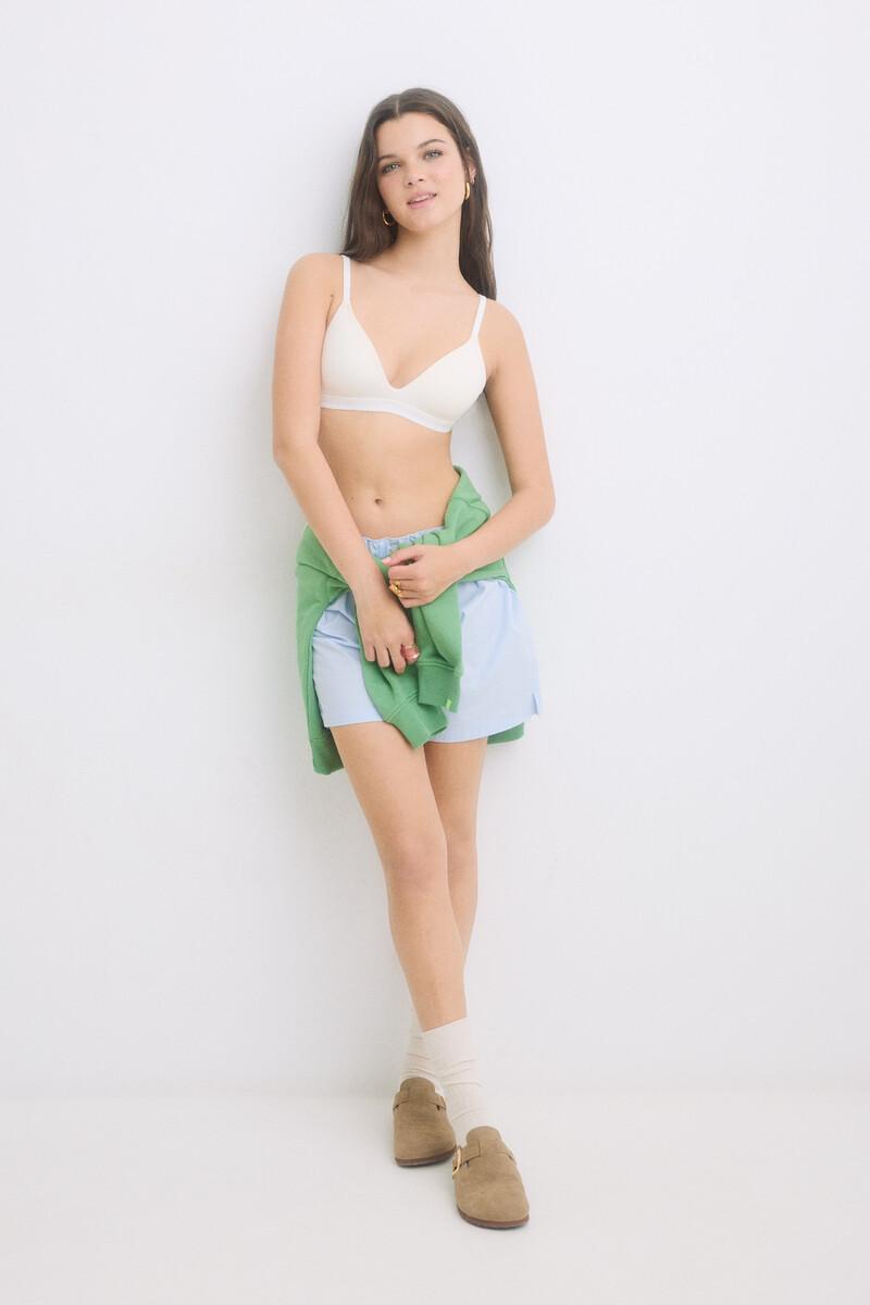 Women'secret Sujetador Triangular Relleno Fijo Marfil