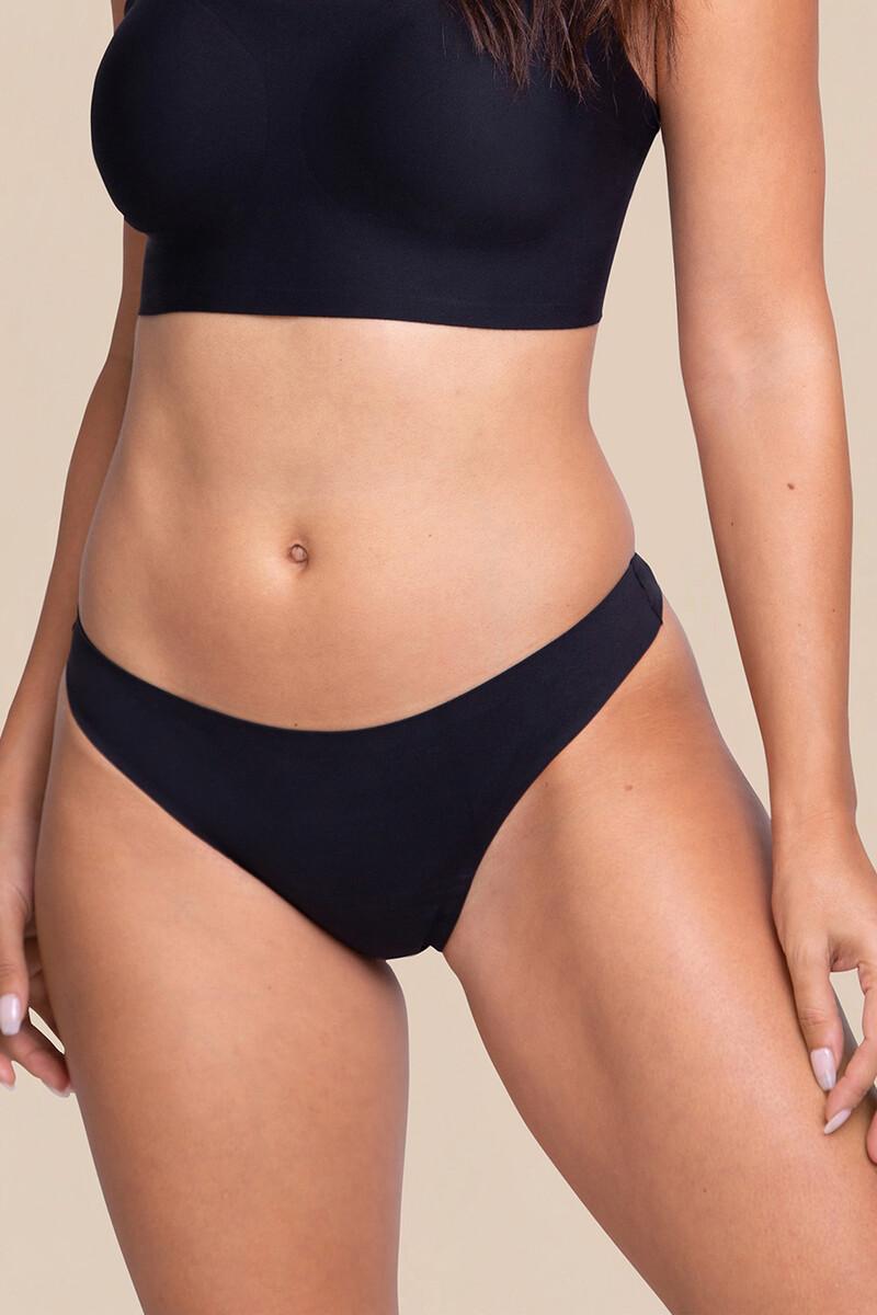 women'secret Tanga menstrual negro – Absorción ligera