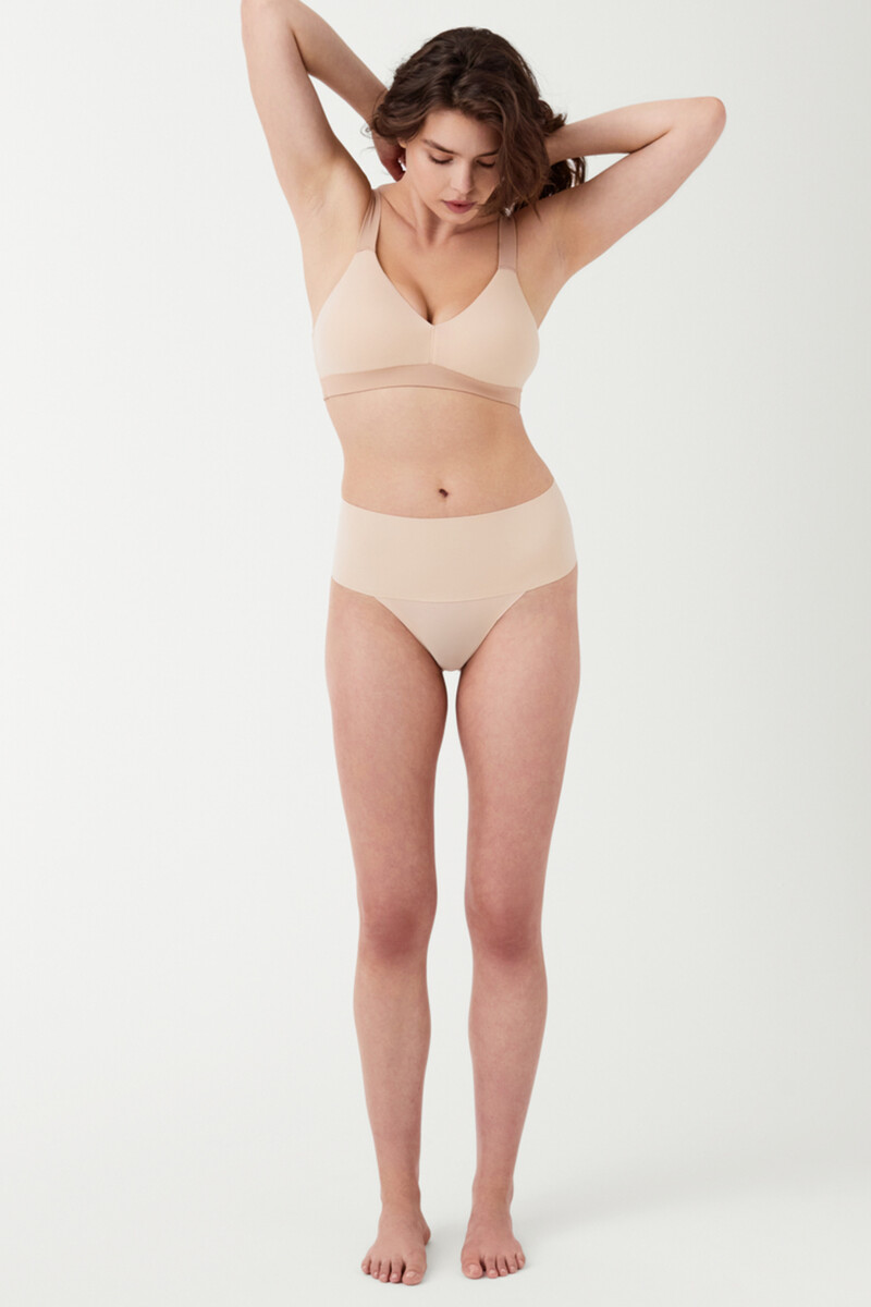 Women'secret Tanga Moldeador Invisible Café Au Lait SPANX