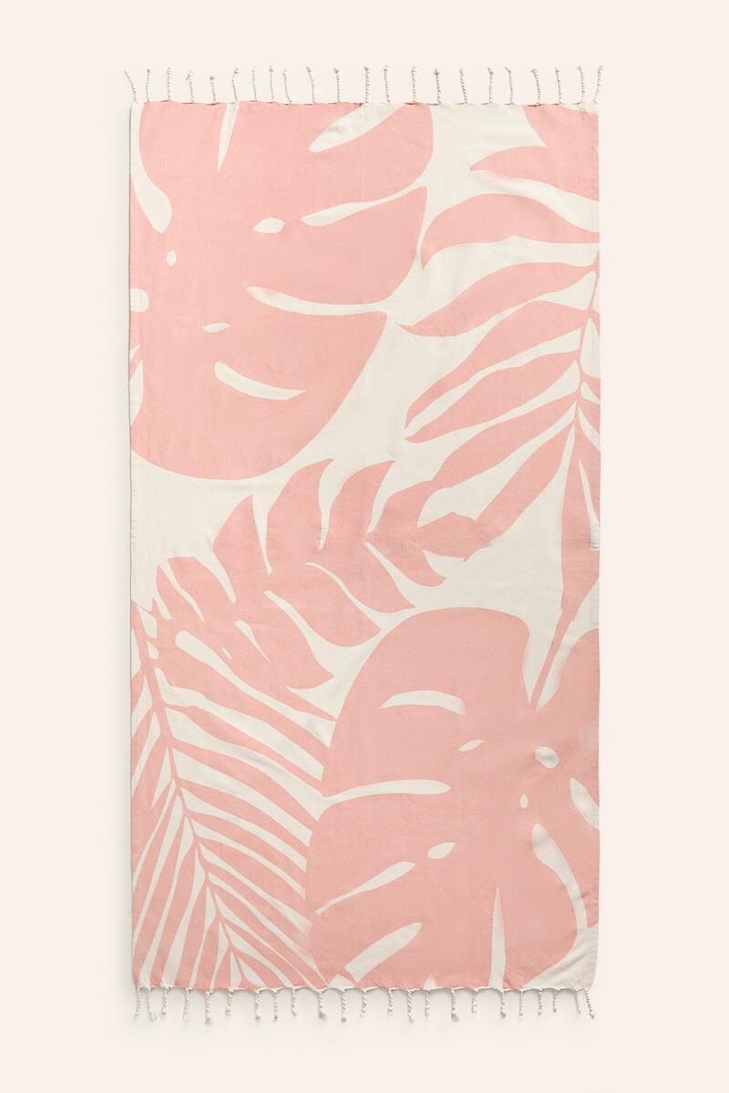 women'secret Toalla de playa de algodón rosa Menton