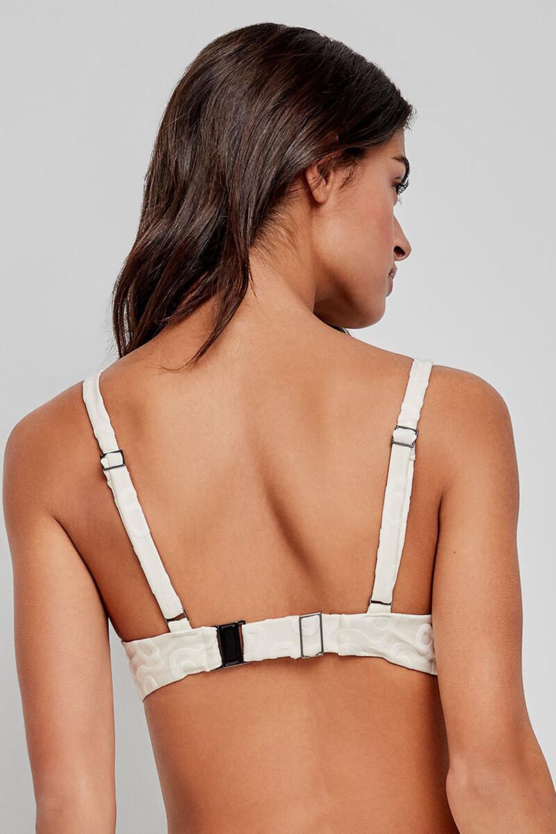 Women'secret Top Bikini Capacidad Print Geométrico Beige