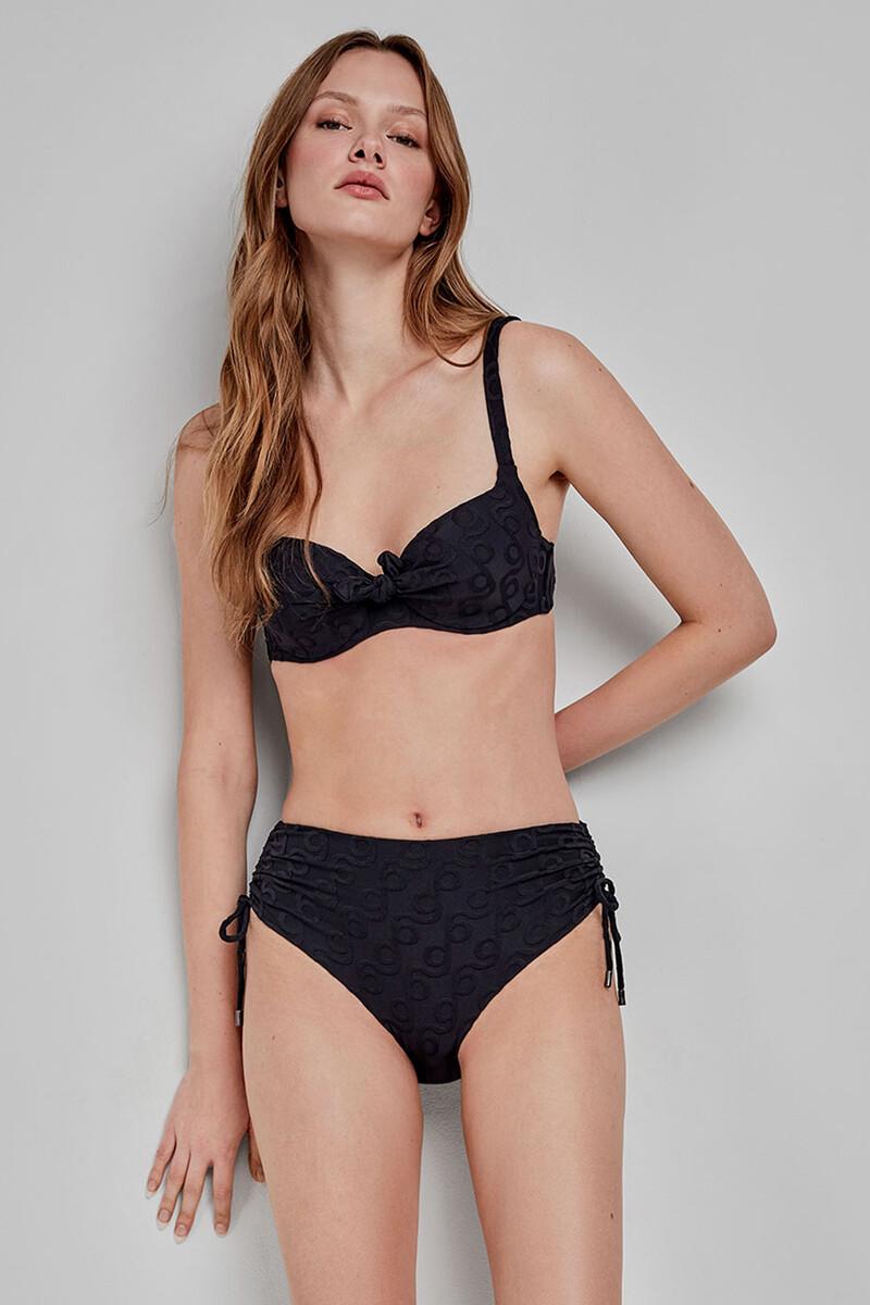 Women'secret Top Bikini Capacidad Print Geométrico Negro