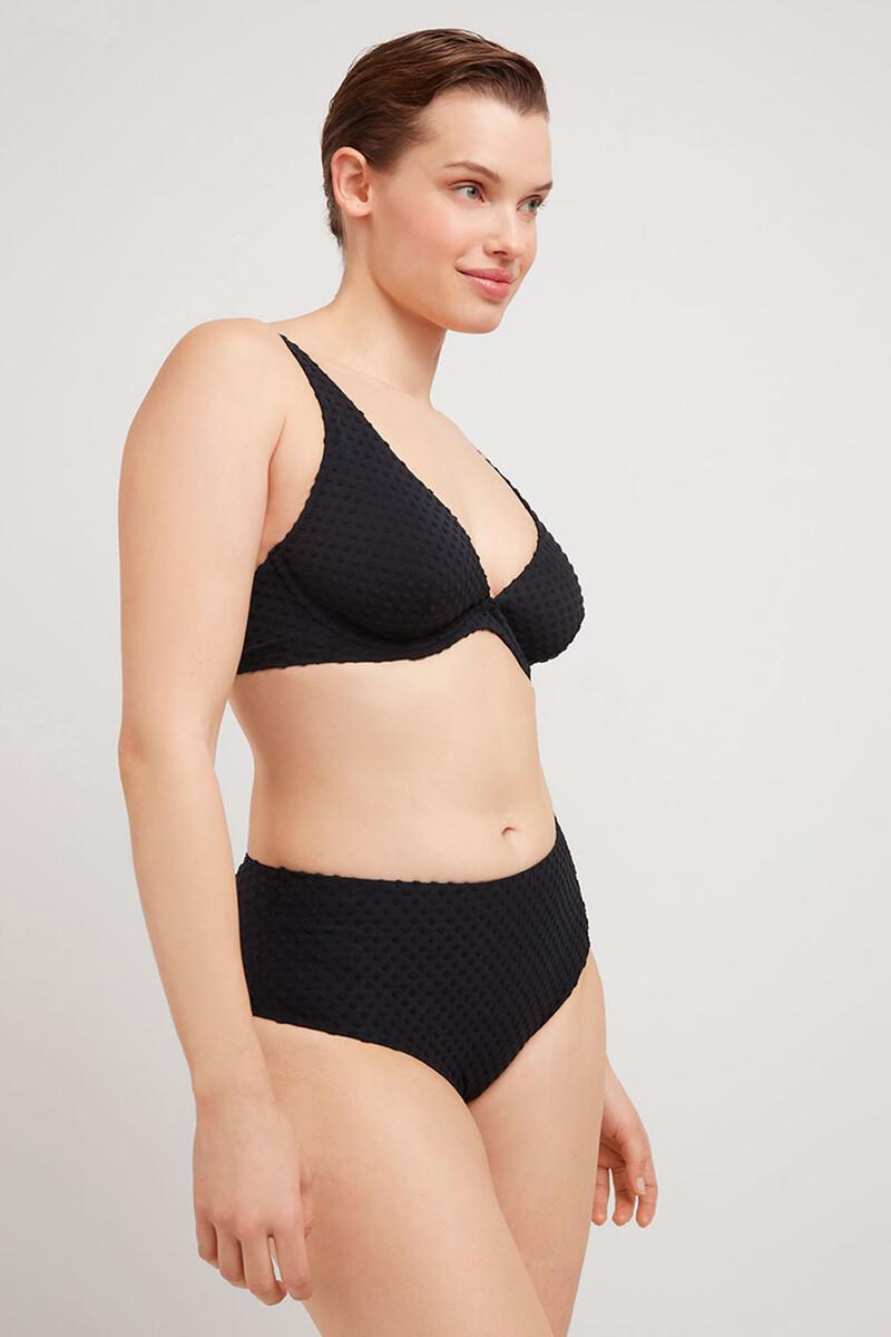 Women'secret Top Bikini Capacidad Sin Relleno Negro