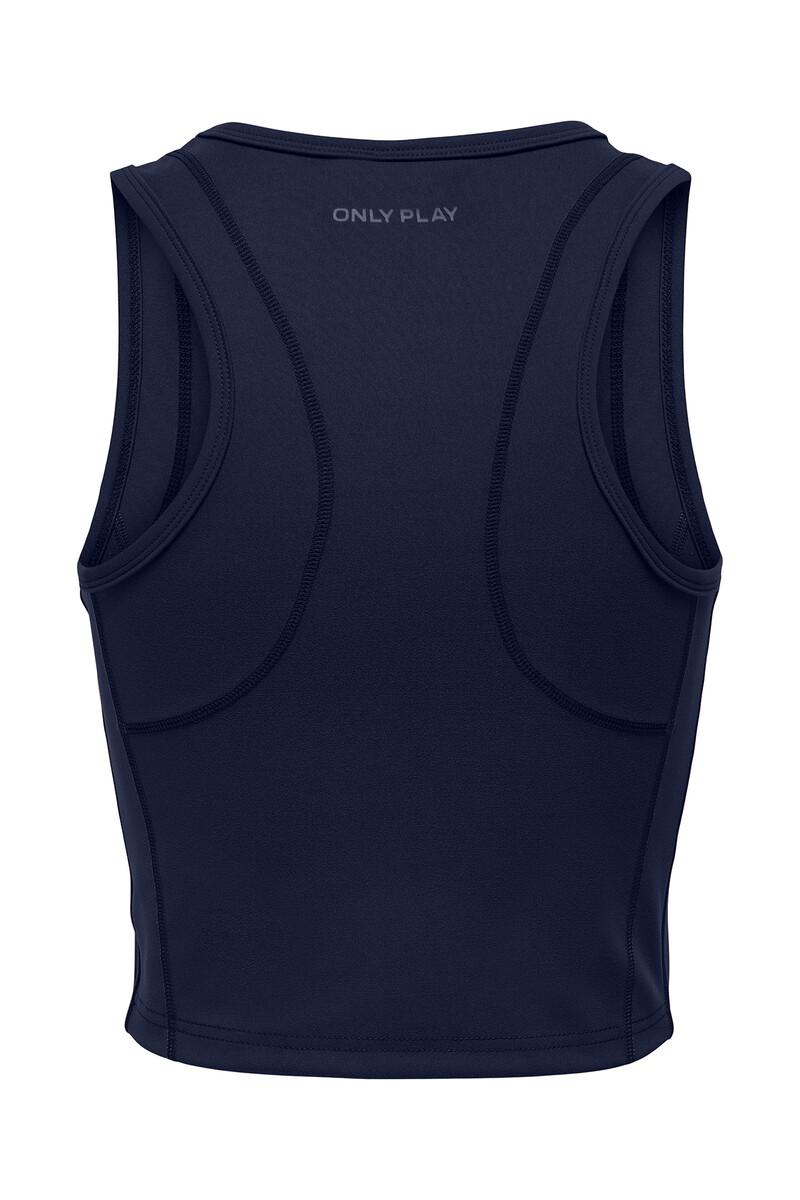 Women'secret Top Corto Sin Mangas Color Azul Marino