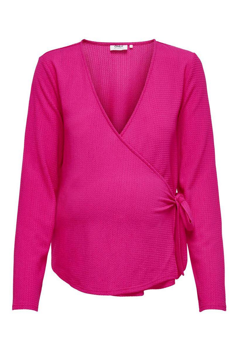 women'secret Top de cierre cruzado y cierre con cinturón lazada lateral