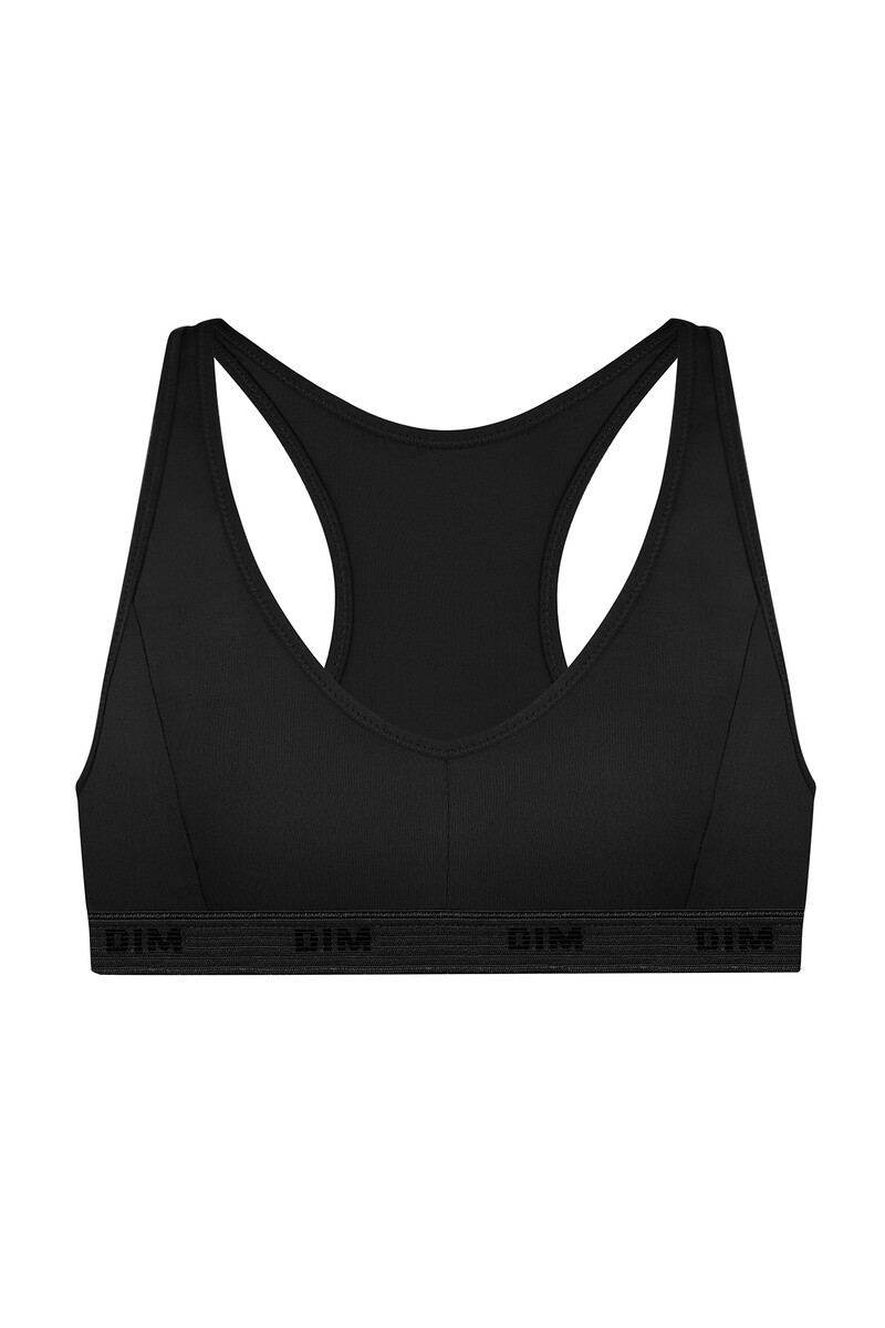 women'secret Top de niña estilo deportivo en color negro