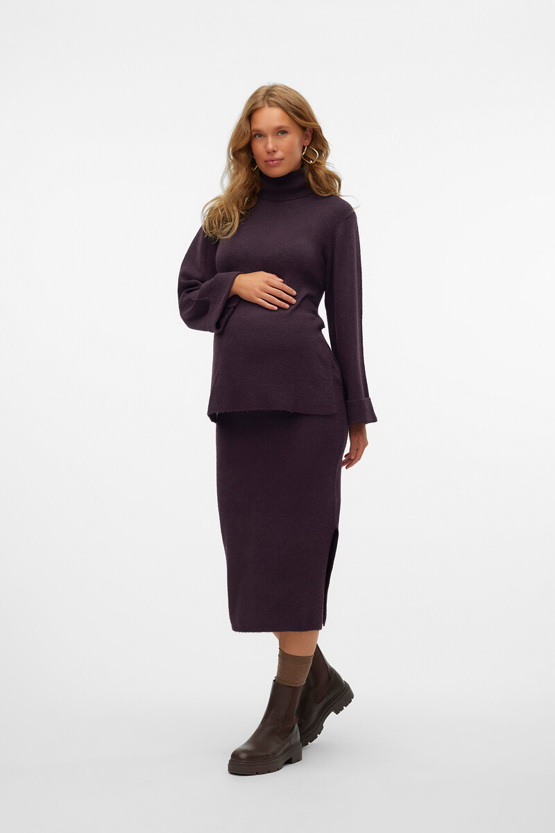 Women'secret Top De Punto Cuello Vuelto Ancha Maternity