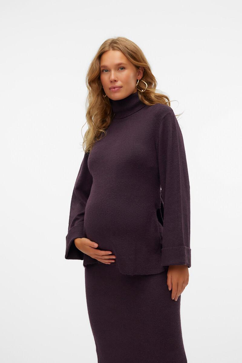women'secret Top de punto cuello vuelto ancha maternity