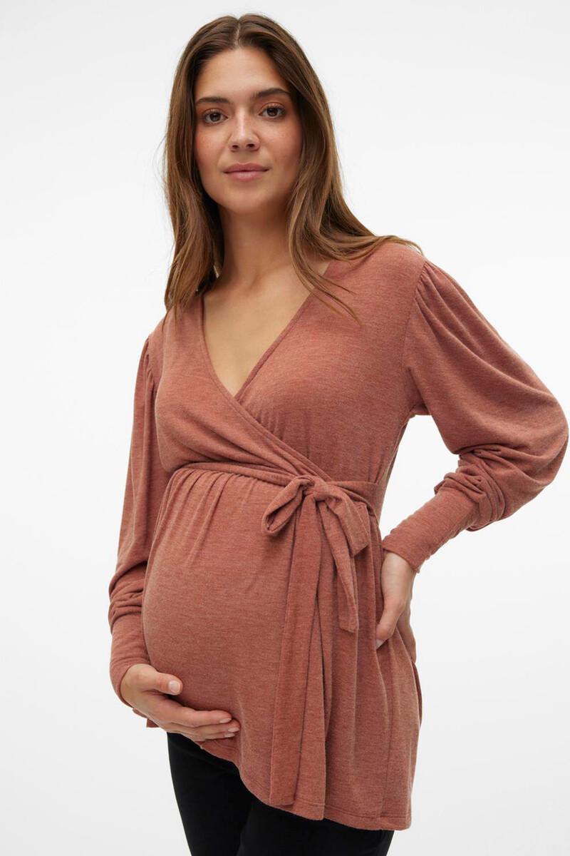 women'secret Top de punto escote cruzado maternity y lactancia