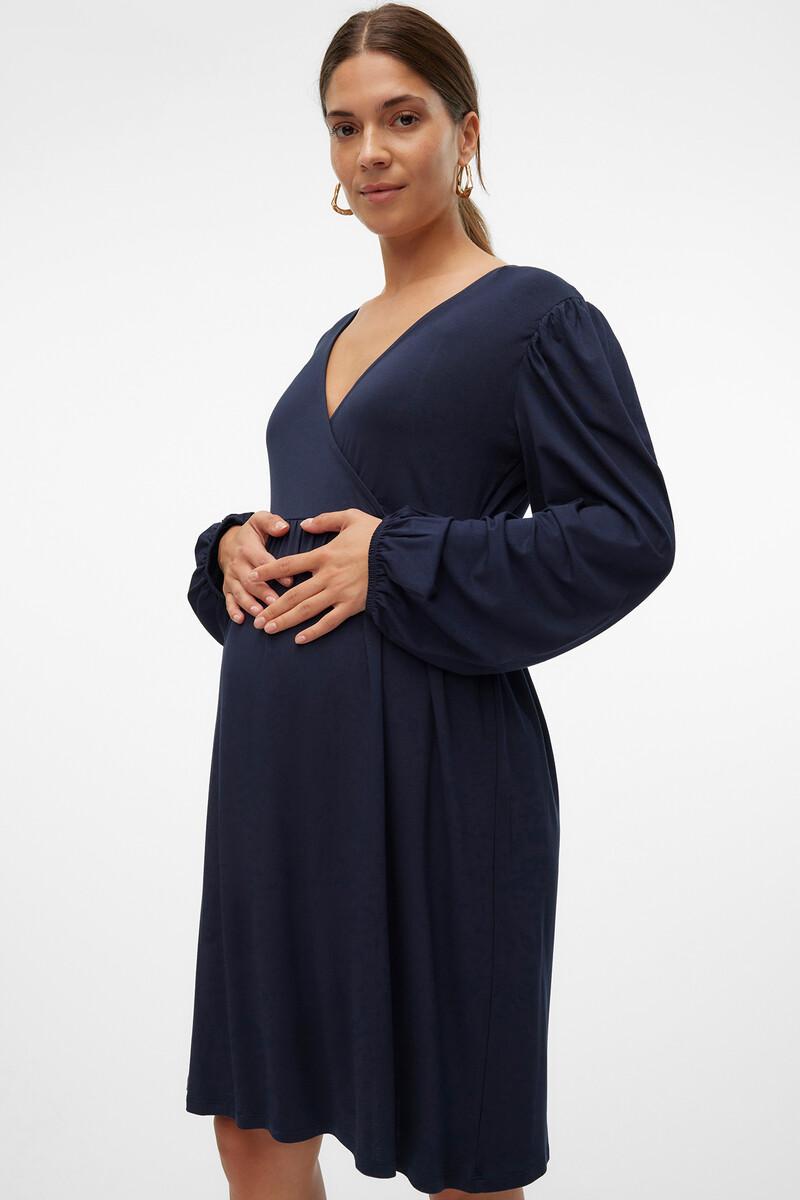 Women'secret Vestido Corto Manga Larga Maternity Y Lactancia
