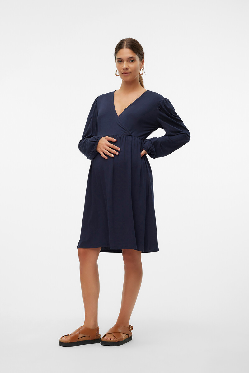 women'secret Vestido corto manga larga maternity y lactancia