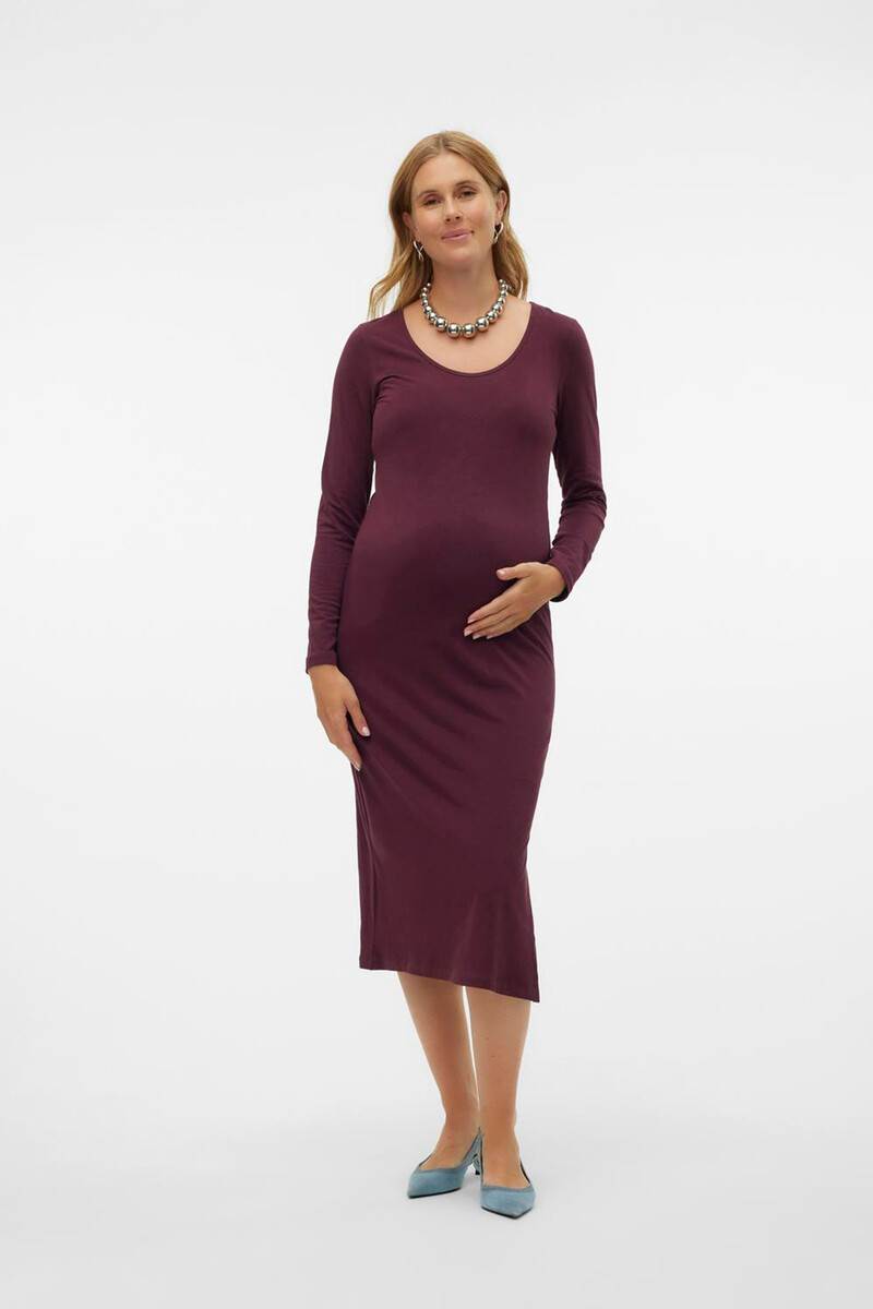women'secret Vestido largo de manga larga maternity