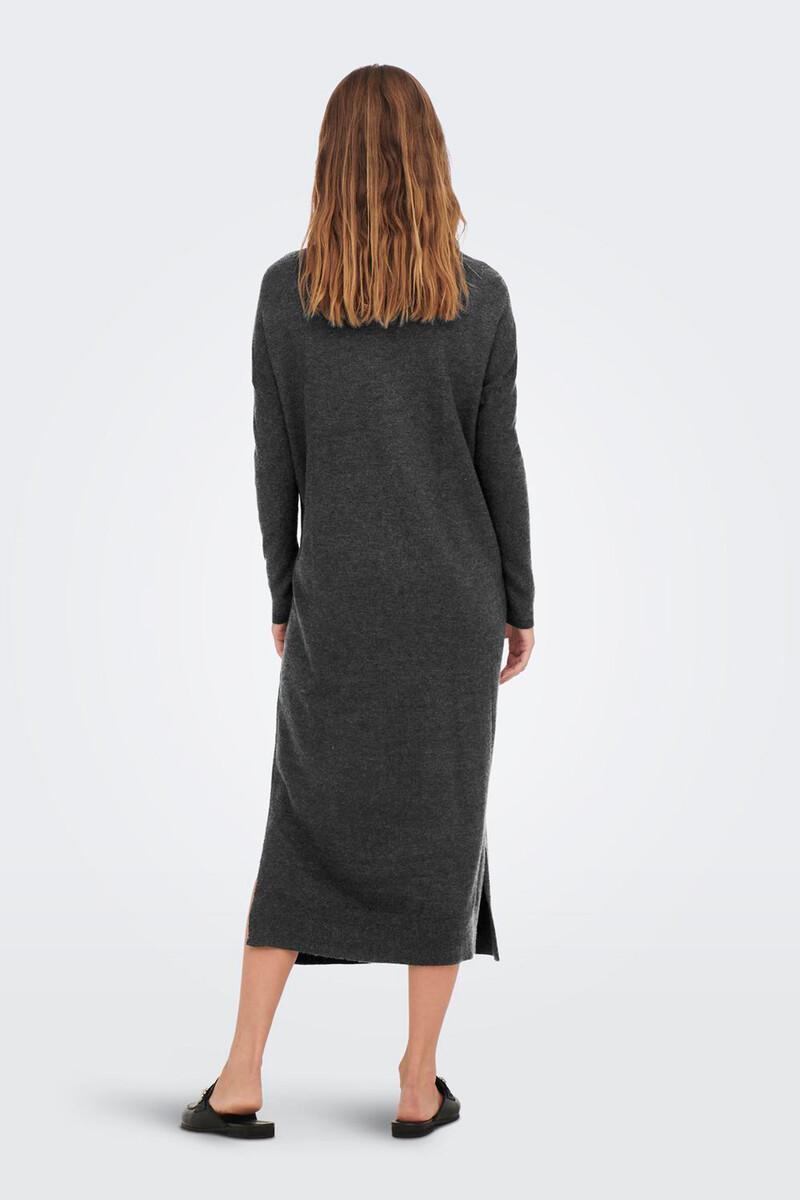 Women'secret Vestido Largo De Punto Premamá Con Cuello V Color Gris Antracita