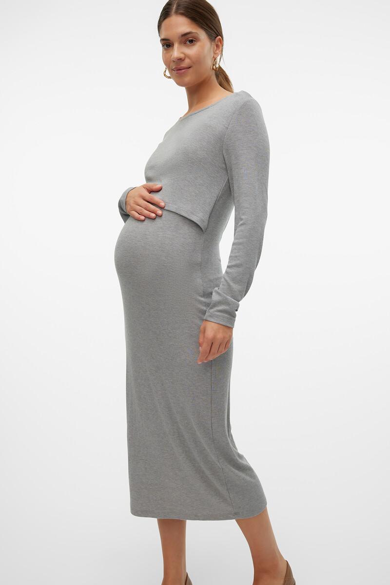 Women'secret Vestido Midi Manga Larga Maternity Y Lactancia