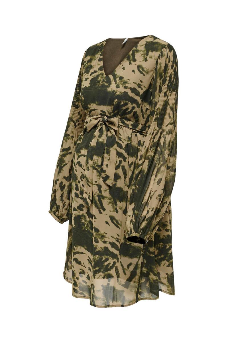 Women'secret Vestido Midi Premamá Estampado De Manga Larga