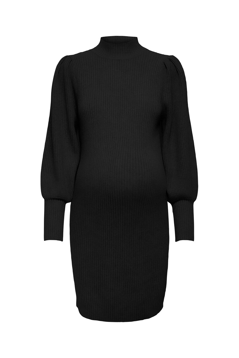 women'secret Vestido punto premamá de cuello alto y mangas abullonadas