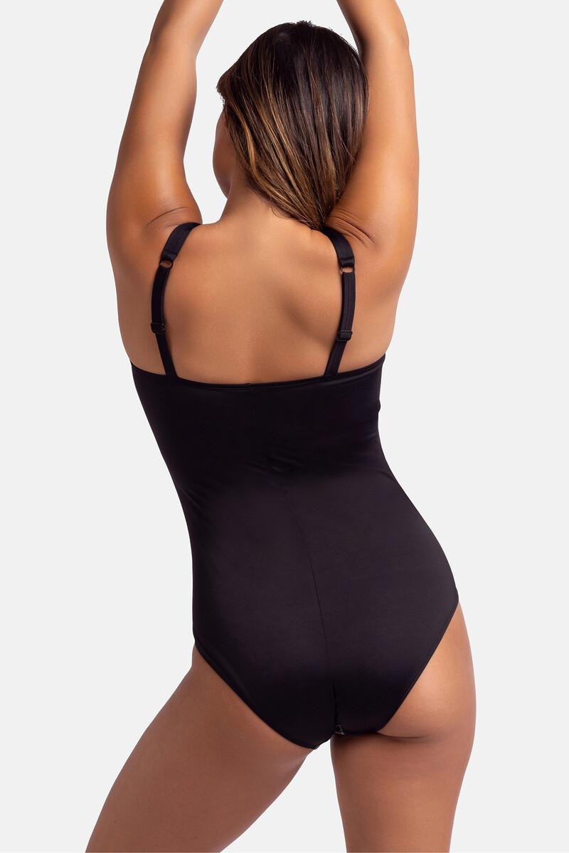 Women'secret Bañador Estampado Negro