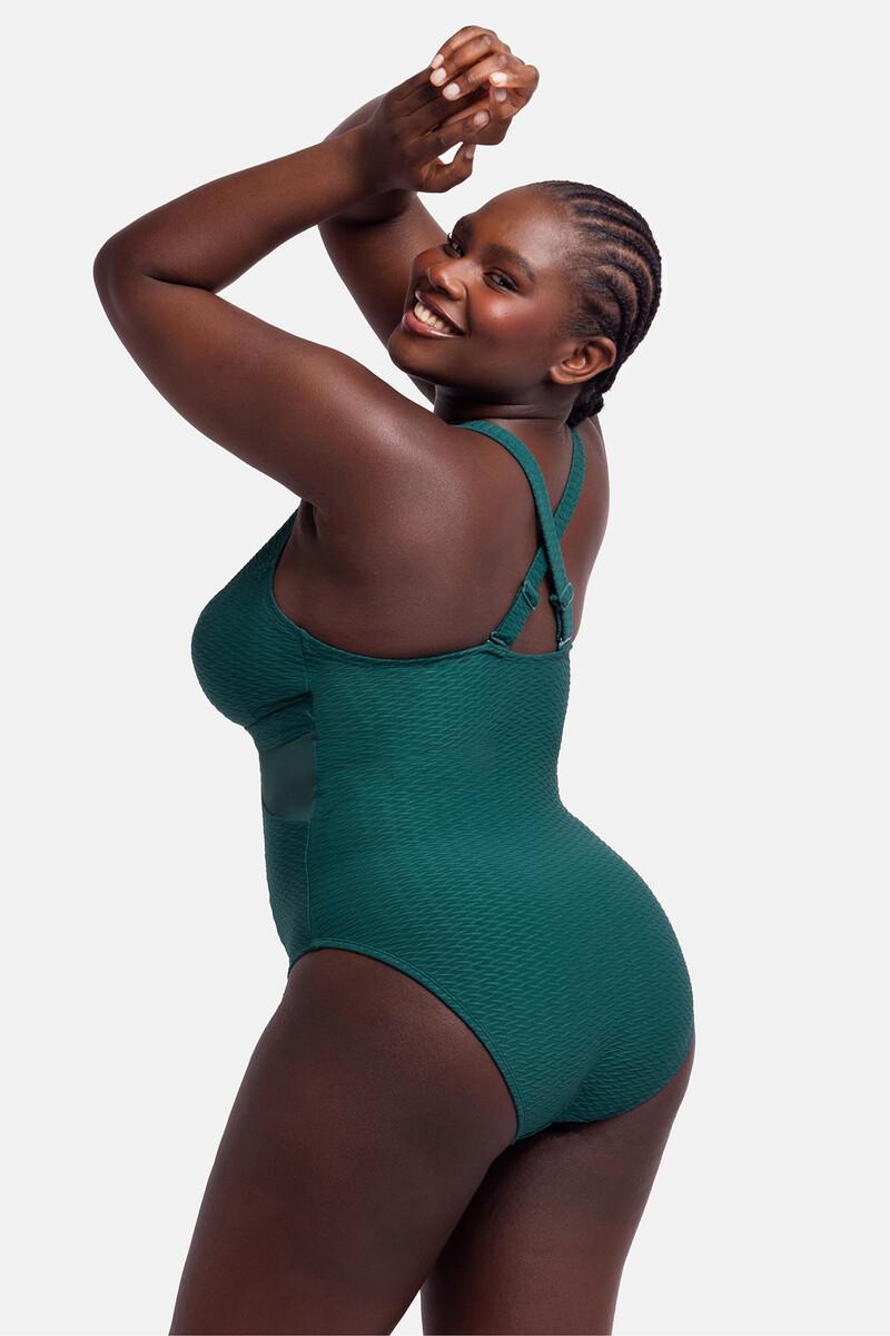 Women'secret Bañador Moldeador Verde