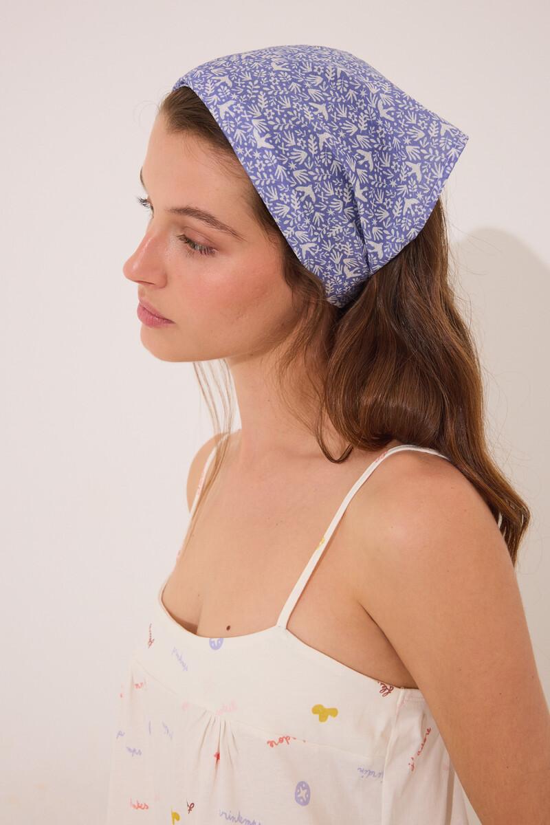 women'secret Bandana pelo estampado azul