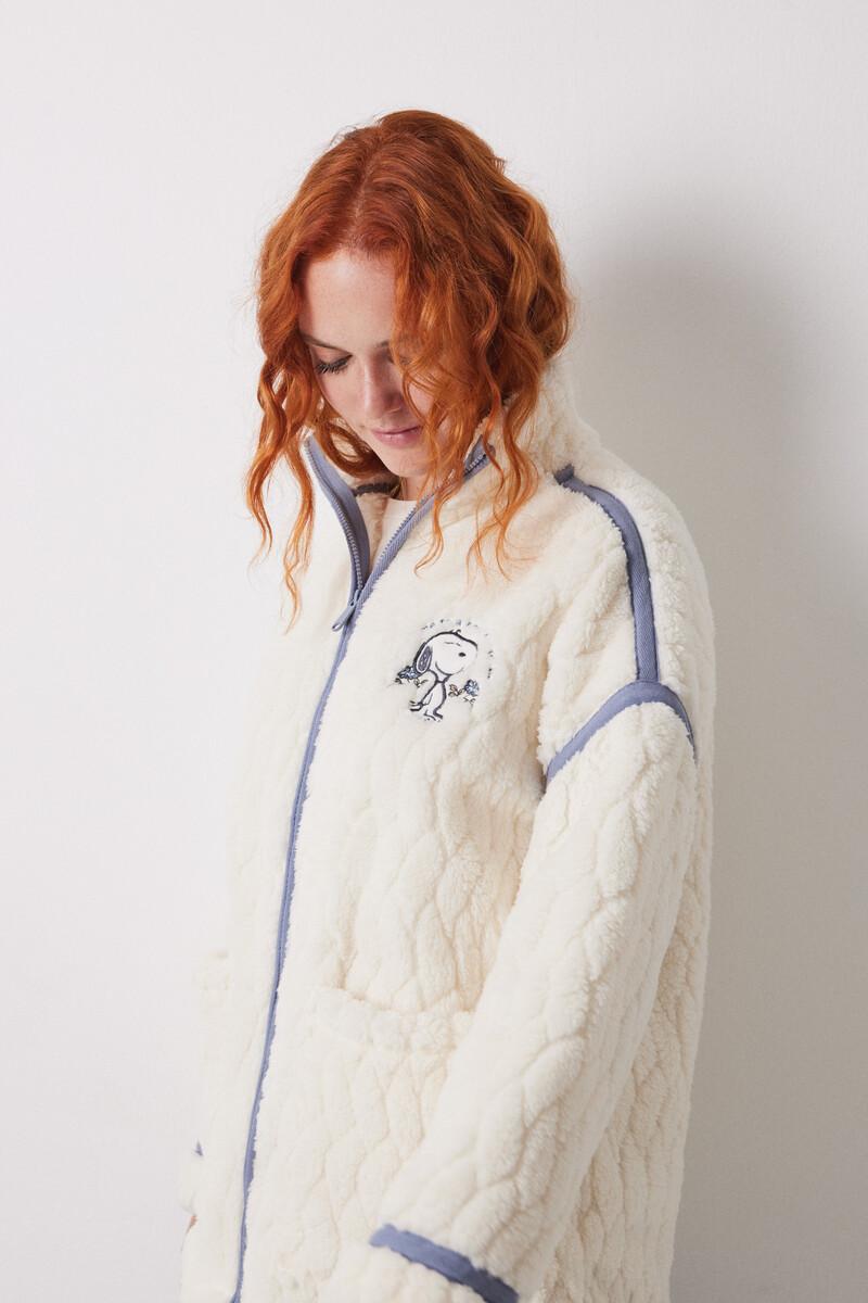 Women'secret Bata Corta Borreguito Blanco Snoopy