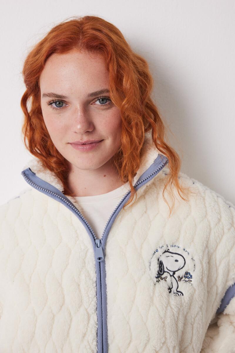 Women'secret Bata Corta Borreguito Blanco Snoopy